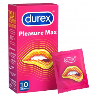 Preservativi Durex Pleasure Max con Forma Easy-On e Rilievi