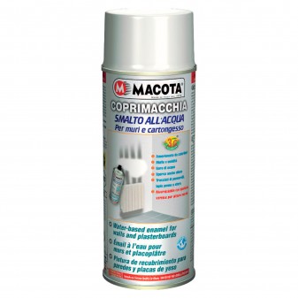 Spray Macota Coprimacchia - Smalto Coprente all'Acqua per Muri e