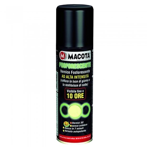 Spray Macota Fosforescente Bomboletta da 200ml - Vernice ad Alta Spray Macota Fosforescente Bomboletta da 200ml - Vernice ad Alta