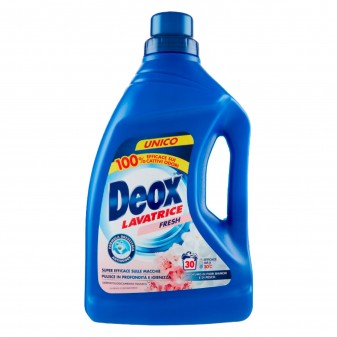 Deox Lavatrice Fresh Detersivo Smacchiante con Formula Antiodore -