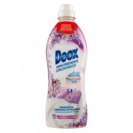 Deox Ammorbidente Concentrato Campo di Lavanda con Microcapsule di Deox Ammorbidente Concentrato Campo di Lavanda con Microcapsule di