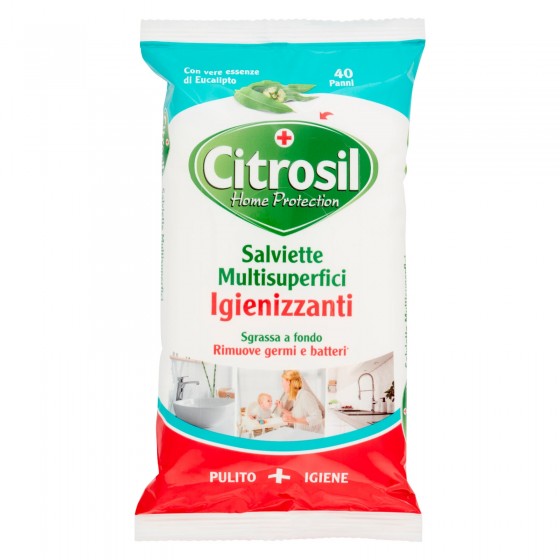 Citrosil Salviette Multisuperfici Igienizzanti con Essenze di Citrosil Salviette Multisuperfici Igienizzanti con Essenze di