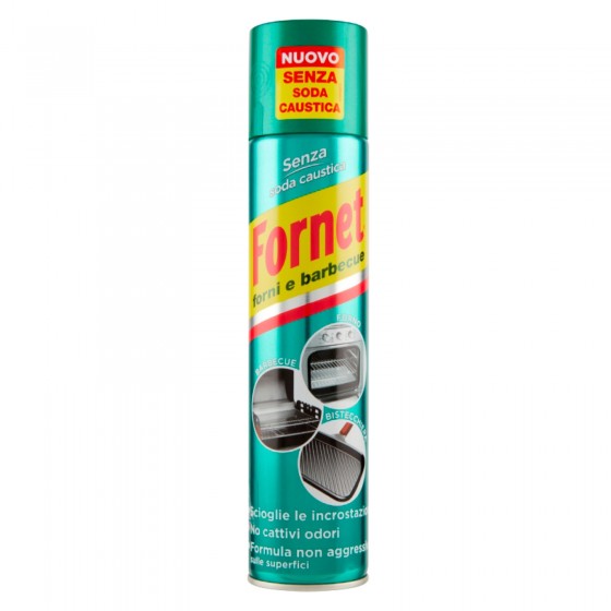Fornet Spray Sgrassante e Disincrostante per Forni e Barbecue Senza Fornet Spray Sgrassante e Disincrostante per Forni e Barbecue Senza