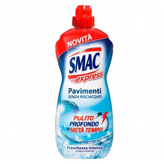 Smac Express Freschezza Intensa Detergente Liquido per Pavimenti - Flacone da 1 Litro