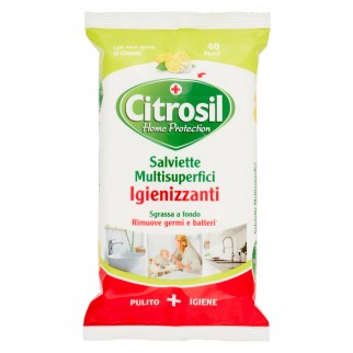 Citrosil Salviette Multisuperfici Igienizzanti con Essenze di Limone