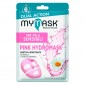 MyMask Pink Hydromask Maschera in Tessuto Lenitiva e Idratante - Confezione da 1 maschera monouso
