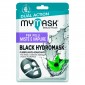 MyMask Black Hydromask Maschera in Tessuto Purificante e Idratante - Confezione da 1 maschera monouso