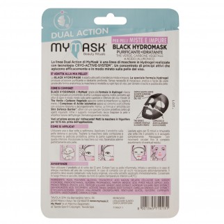 MyMask Black Hydromask Maschera in Tessuto Purificante e Idratante -