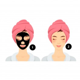 MyMask Black Detox Trattamento Purificante Maschera Recharge e Siero