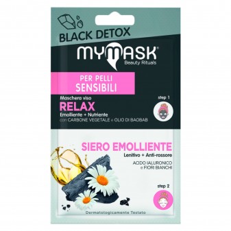 MyMask Black Detox Trattamento Nutriente Maschera Relax e Siero