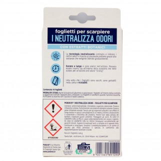 Podovis Foglietti per Scarpiere Neutralizza Odori a Rapida Azione con