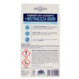 Podovis Foglietti per Scarpiere Neutralizza Odori a Rapida Azione con