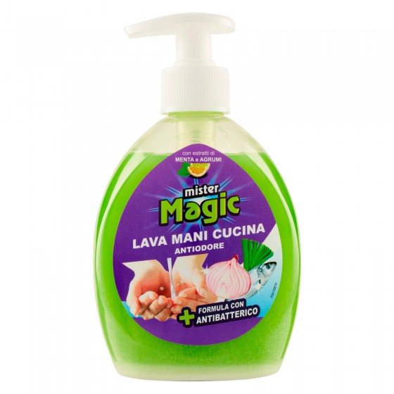 Mister Magic Lava Mani Cucina Antiodore Sapone Liquido con Estratti Mister Magic Lava Mani Cucina Antiodore Sapone Liquido con Estratti