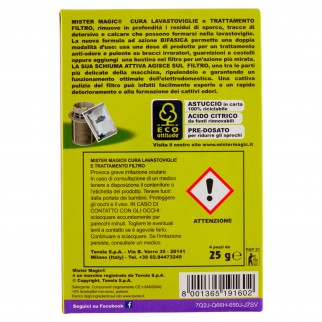 Mister Magic Cura Lavastoviglie e Trattamento Filtro Anticalcare