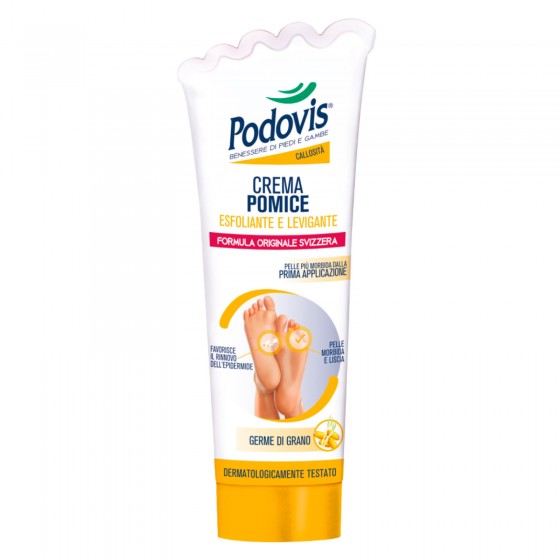 Podovis Crema Pomice Esfoliante e Levigante per Callosità con Olio di Podovis Crema Pomice Esfoliante e Levigante per Callosità con Olio di