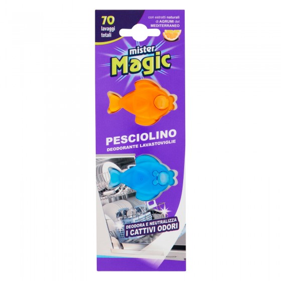 Mister Magic Pesciolino Deodorante per Lavastoviglie - Confezione da Mister Magic Pesciolino Deodorante per Lavastoviglie - Confezione da