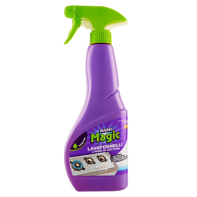 Mister Magic Lavafornelli e Piani Cottura Spray con Estratti Naturali