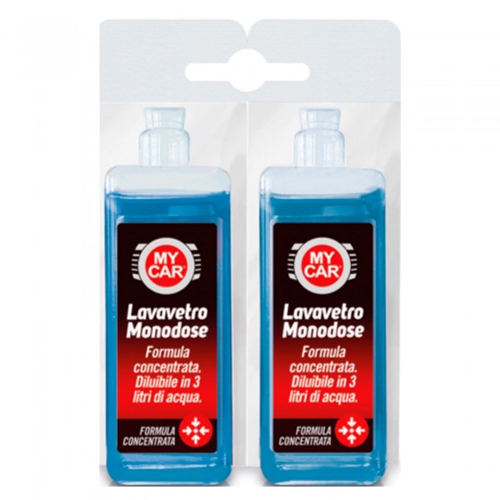 Liquido Lavavetro Monodose Concentrato 2 Flaconi da 50ml My Car