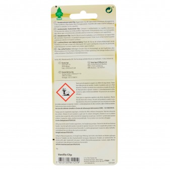 Arbre Magique Clip Vanilla Deodorante per Auto Fragranza Vaniglia