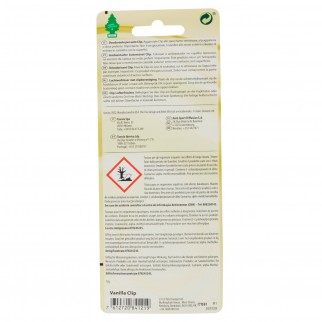 Arbre Magique Clip Vanilla Deodorante per Auto Fragranza Vaniglia