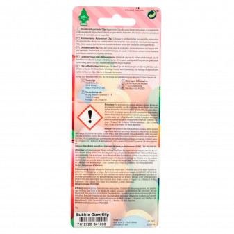 Arbre Magique Clip Deodorante per Auto Fragranza Bubble Gum Lunga