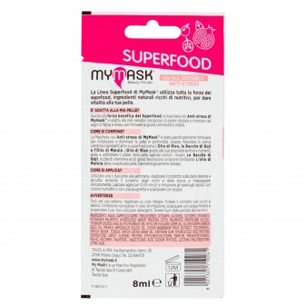 MyMask Superfood Anti-Stress Maschera Illuminante e Rivitalizzante -