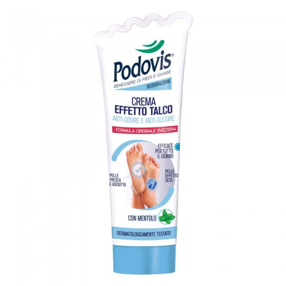 Podovis Crema Effetto Talco Anti Odore e Anti Sudore - Flacone da Podovis Crema Effetto Talco Anti Odore e Anti Sudore - Flacone da