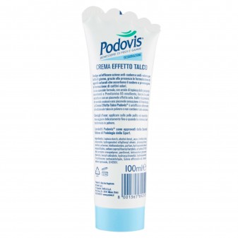 Podovis Crema Effetto Talco Anti Odore e Anti Sudore - Flacone da
