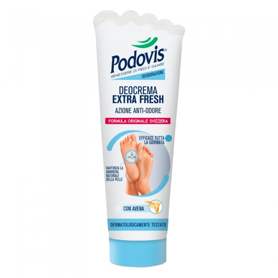 Podovis Deocrema Extra Fresh Azione Anti Odore con Avena - Flacone da Podovis Deocrema Extra Fresh Azione Anti Odore con Avena - Flacone da