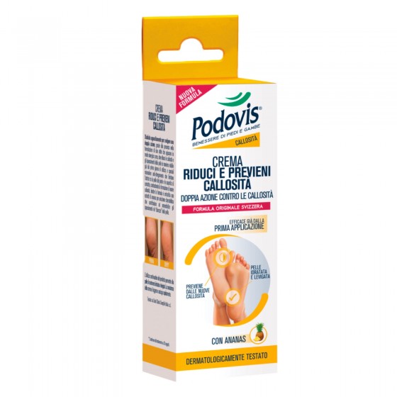 Podovis Crema Riduci e Previeni Callosità con Doppia Azione - Flacone Podovis Crema Riduci e Previeni Callosità con Doppia Azione - Flacone