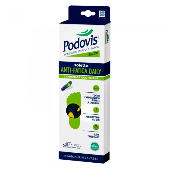 Podovis Solette Anti Fatica Daily Taglia Small 36/40 - Confezione da Podovis Solette Anti Fatica Daily Taglia Small 36/40 - Confezione da