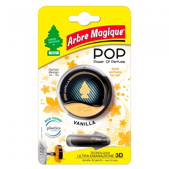 Arbre Magique Pop Profumatore Solido per Auto Fragranza Vanilla Lunga Arbre Magique Pop Profumatore Solido per Auto Fragranza Vanilla Lunga