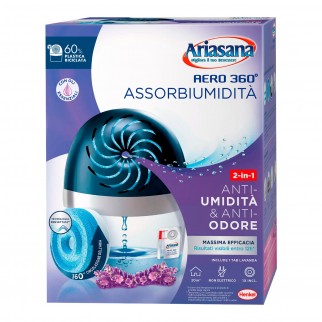 Ariasana Aero 360° Assorbiumidità e Anti Odore Non Elettrico -