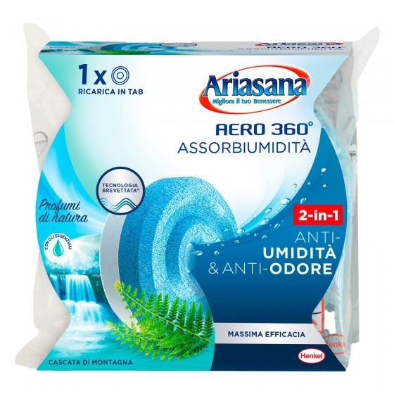 Ariasana Tab Assorbiumidità e Anti Odore Cascata di Montagna per Aero Ariasana Tab Assorbiumidità e Anti Odore Cascata di Montagna per Aero