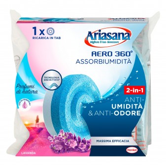 Ariasana Tab 2in1 Assorbiumidità e Anti Odore Lavanda per Aero 360° -