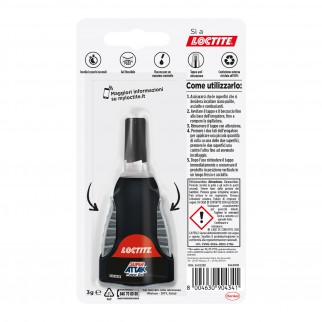 Loctite Super Attak Power Gel Trasparente Multimateriale - Flacone da