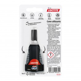 Loctite Super Attak Power Gel Trasparente Multimateriale - Flacone da