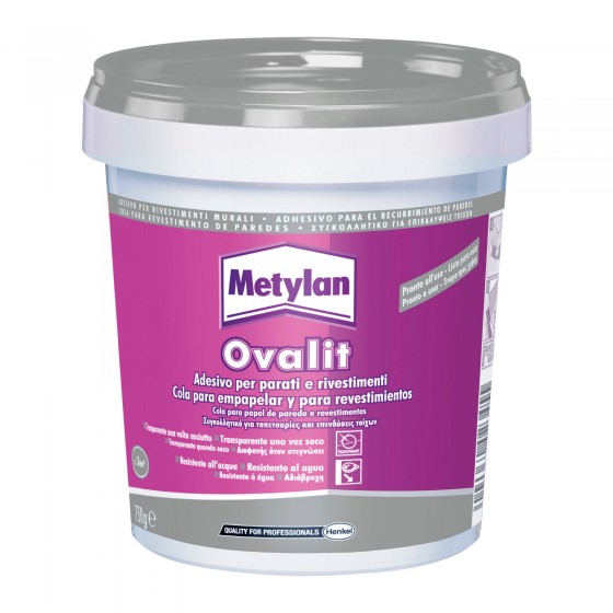 Metylan Ovalit Adesivo per Parati e Rivestimenti - Barattolo da 750g Metylan Ovalit Adesivo per Parati e Rivestimenti - Barattolo da 750g