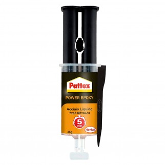 Pattex Power Epoxy Acciaio Liquido Adesivo Bicomponente - Flacone da
