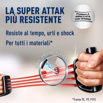 Loctite Super Attak Power Gel Adesivo per Materiali Flessibili -