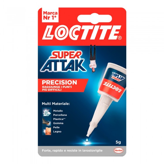 Loctite Super Attak Precision Adesivo Universale Istantaneo con Loctite Super Attak Precision Adesivo Universale Istantaneo con
