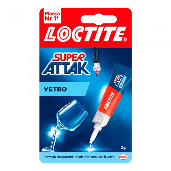 Loctite Super Attak Vetro Adesivo Impermeabile e Trasparente - Loctite Super Attak Vetro Adesivo Impermeabile e Trasparente -
