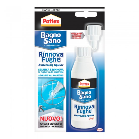 Pattex Bagno Sano Rinnova Fughe Sbianca e Rinnova - Flacone da 125ml Pattex Bagno Sano Rinnova Fughe Sbianca e Rinnova - Flacone da 125ml