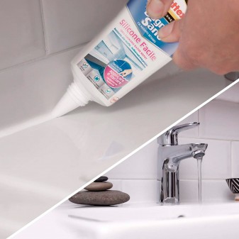Pattex Bagno Sano Silicone Facile Resistente alle Muffe - Flacone da