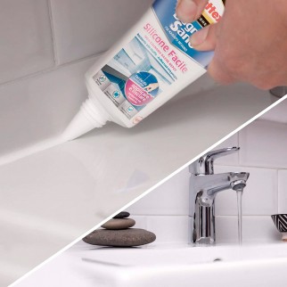 Pattex Bagno Sano Silicone Facile Resistente alle Muffe - Flacone da