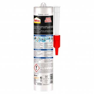 Pattex Bagno Sano Stop Muffa Silicone Bianco con Applicatore -