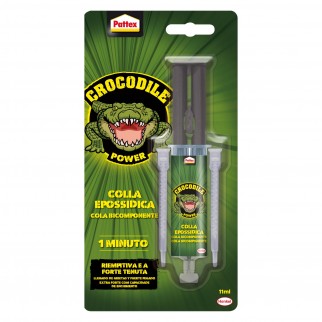 Pattex Crocodile Power Colla Epossidica Bicomponente Trasparente con