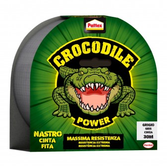 Pattex Crocodile Power Nastro Adesivo Grigio Massima Resistenza -