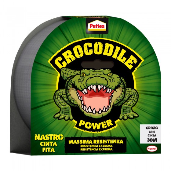 Pattex Crocodile Power Nastro Adesivo Grigio Massima Resistenza - Pattex Crocodile Power Nastro Adesivo Grigio Massima Resistenza -