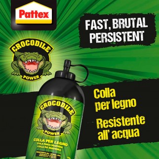 Pattex Crocodile Power Colla Vinilica per Legno Idroresistente -